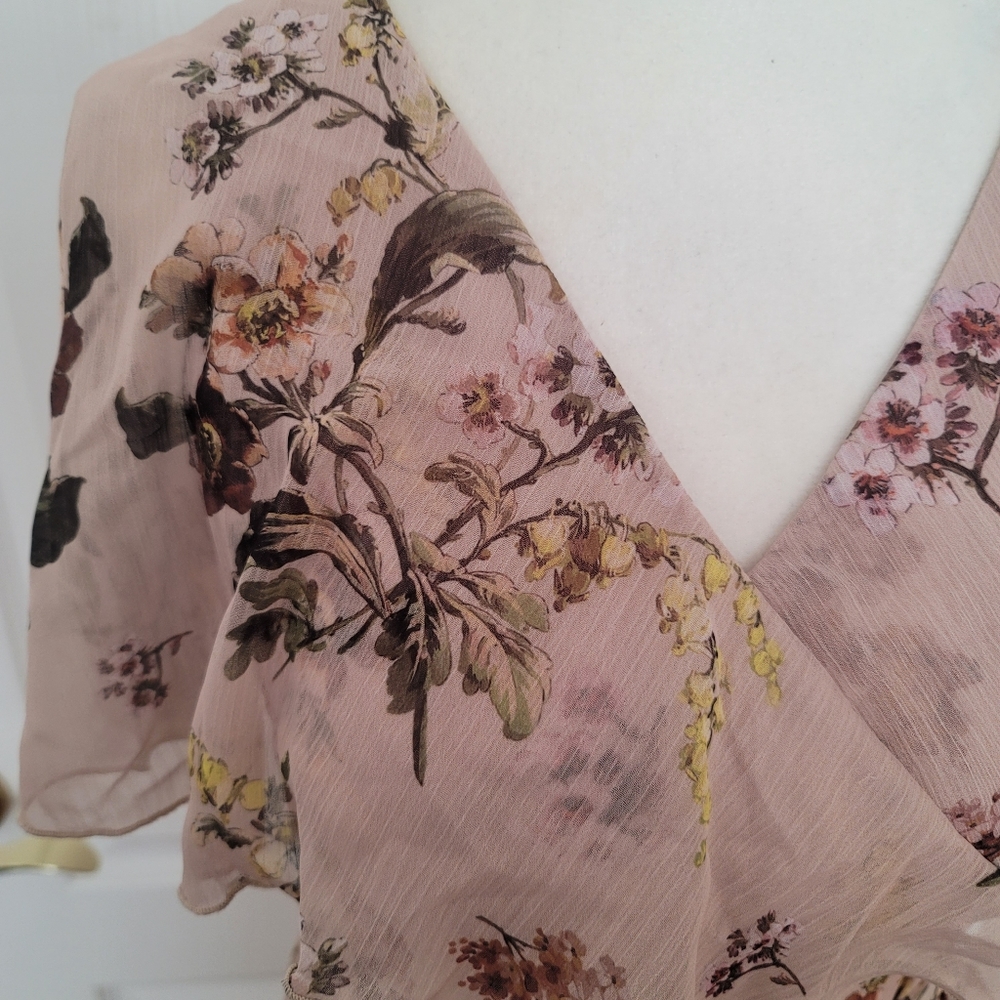 ASOS Maxi Floral Dress Size 4 - Picture 5 of 6